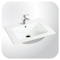 Ceramic Basin  รหัส MCA60 อ่างฝังบนเคาน์เตอร์ อ่างเซรามิก อ่างล้างหน้า อ่างล้างมือ ยี่ห้อ MARVEL bathroom company บริษัท มาร์เวล เทคโนโลยี จำกัด Tel 029785650-2